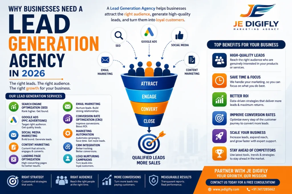 Why Businesses Need a Lead Generation Agency in 2026 JE Digifly